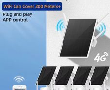 Cctv completely wireless 4g nvr 4 camera system