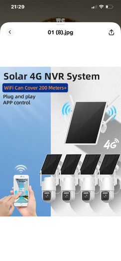 Cctv completely wireless 4g nvr 4 camera system