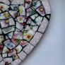 Handmade framed Heart in Pique Assiette Mosaic Image 4