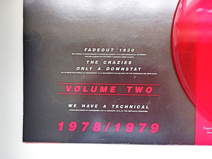 Tubeway Army Color Vinyl 12 inc  Ep 1985