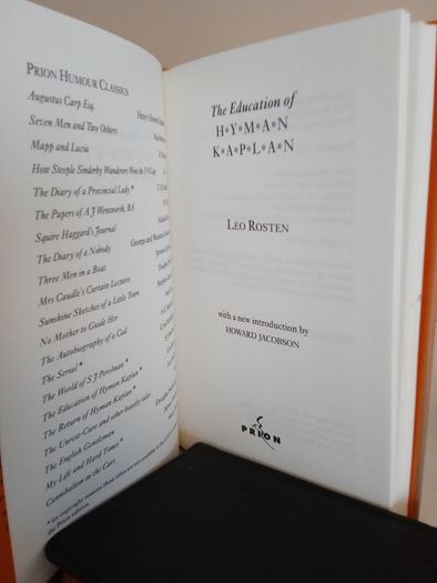 The Education of Hyman Kaplan by Leo Rosten (RB287)