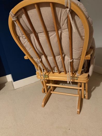Babylo Milan Glider Chair & Matching Gliding Footstool, Excellent Condition