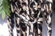 Silk Feel Belted Long Dress