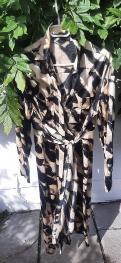 Silk Feel Belted Long Dress