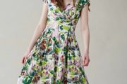 Emily and Fin vintage style cowboy print dress