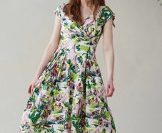 Emily and Fin vintage style cowboy print dress