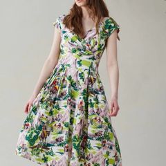 Emily and Fin vintage style cowboy print dress