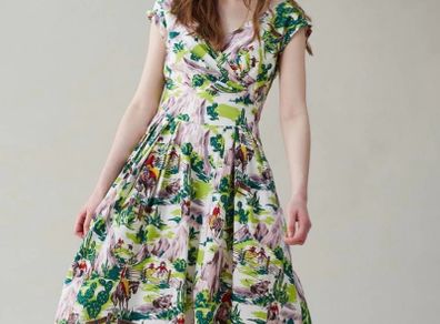 Emily and Fin vintage style cowboy print dress