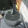 parosol  and concrete base with accessories Image 2