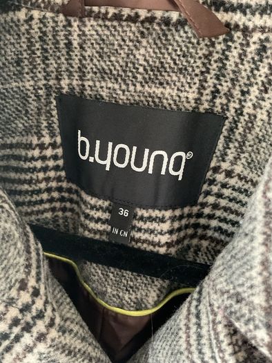 coat byoung herringbone double breast coat (36) oversized 10/12