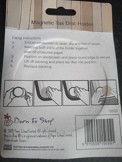 Magnetic Tax Disc Holder