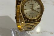 Vintage Seiko Quartz V732-0390 Gold Tone Men's Dress Watch