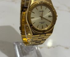 Vintage Seiko Quartz V732-0390 Gold Tone Men's Dress Watch