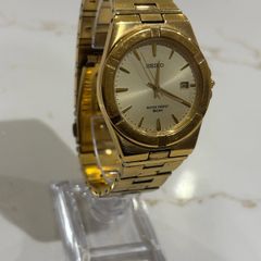 Vintage Seiko Quartz V732-0390 Gold Tone Men's Dress Watch