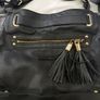 Black pure leather handbag Dune Image 7