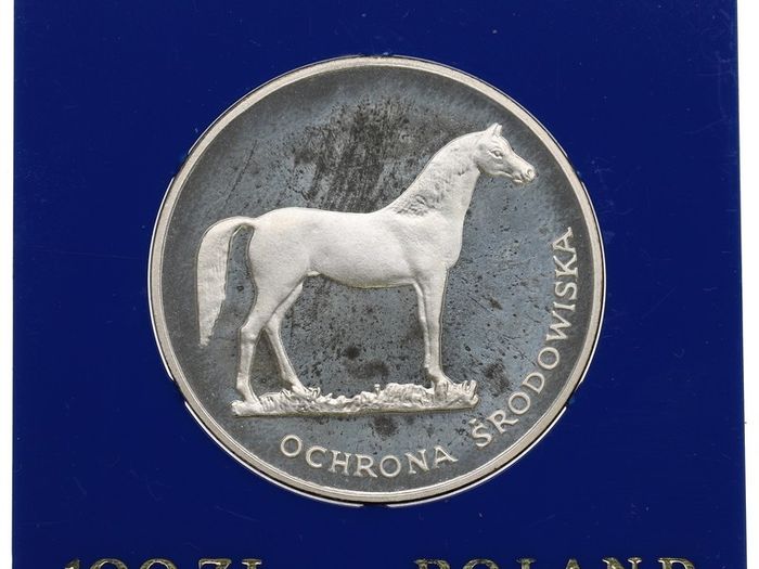 Asking price from 95 euro. Poland 100 zloty  Silver coin Environmental protection 1979, 1980,1981,1982
