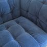 Blue velvet sofa 3-seater Image 3