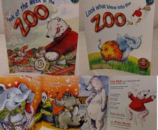 Peek At The Week In The Zoo Storybooks by fiona tiernay