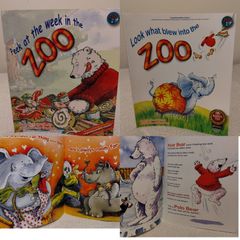 Peek At The Week In The Zoo Storybooks by fiona tiernay
