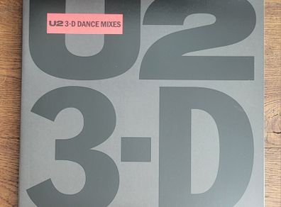 U2 - 3-D Dance Mixes - 12" vinyl record