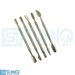 Manicure Pedicure Dual Ended Spoon Shape Nail Edge Cleaner Cuticle Slip Remover Nail Care Set of 5