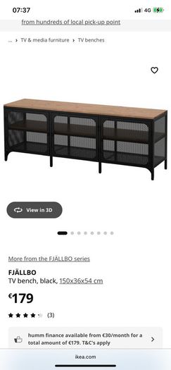 Ikea Fjallbo TV Bench