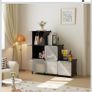 6 Cube Storage Cabinet with Doors Image 2
