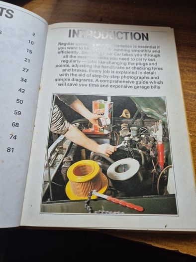 Vintage 1985 Servicing your car DIY Guide to Routine Maintenance