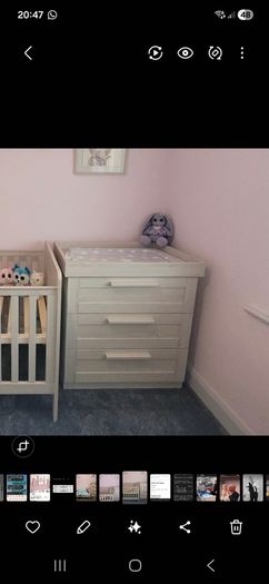 Changing Table with drawers