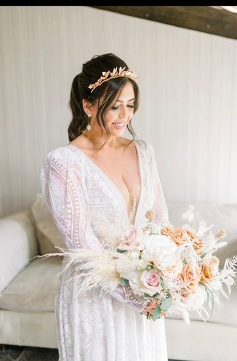 Rue de Seine Wedding Dress: Kyara Dress and Nova Sleeves