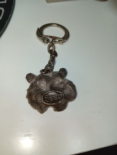Vintage Esso Tiger Key Ring Vintage Collectible Keychain 1960/70S