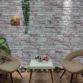 3D Wall Panels with Dark Grey Brick Design 10 pcs EPS