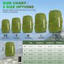 Waterproof Rain Cover for Backpack, Reflective Rucksack Rain Cover for Anti-dust/Anti-Theft/Bicycling/Hiking/Camping/Traveling/Outdoor Activities Image 3