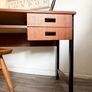 Vintage Retro Mid Century Teak Desk Image 2