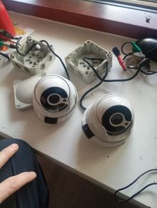 DVR and outdoor cameras