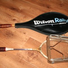 Vintage DUNLOP Wooden Tennis Rackets