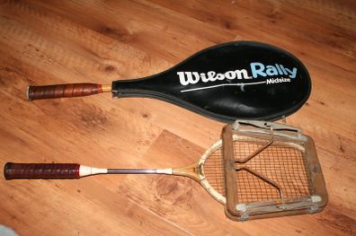 Vintage DUNLOP Wooden Tennis Rackets