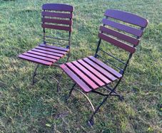 Pair of quality garden chairs