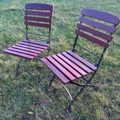 Pair of quality garden chairs