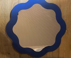 Ikea Prunkhallon blue wall mirror 40cm