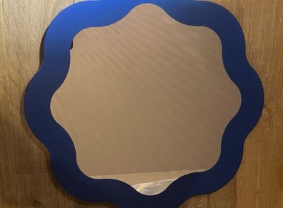 Ikea Prunkhallon blue wall mirror 40cm