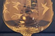 SALE!  Oversized Clear Crystal Glass