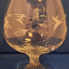 SALE!  Oversized Clear Crystal Glass