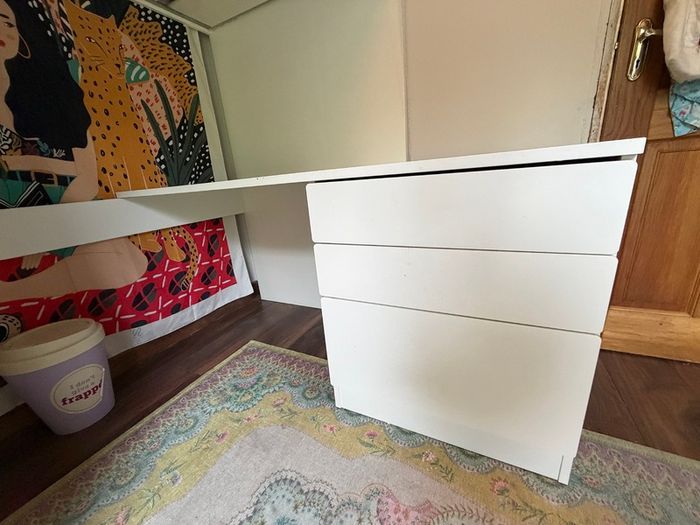IKEA High Sleeper Bed with Desk, Wardrobe & Storage