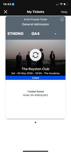 The royston club ticket