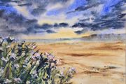 tullan strand bundoran watercolour