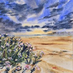 tullan strand bundoran watercolour
