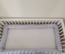 2x Blausberg Baby bed snakes (cot bumpers)