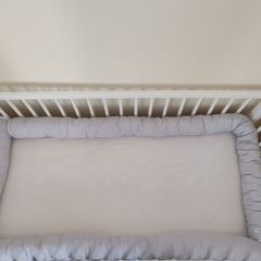 2x Blausberg Baby bed snakes (cot bumpers)