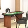 Free Express Shipping 10-player Poker Table Green 160x80x75 Cm Image 5